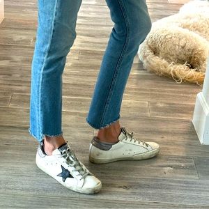 Golden Goose white leather